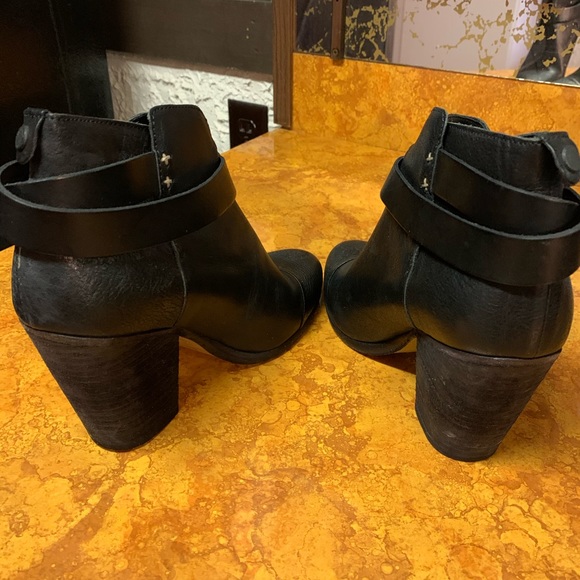 Rag & Bone Harrow Leather Ankle Bootie - Picture 4 of 5